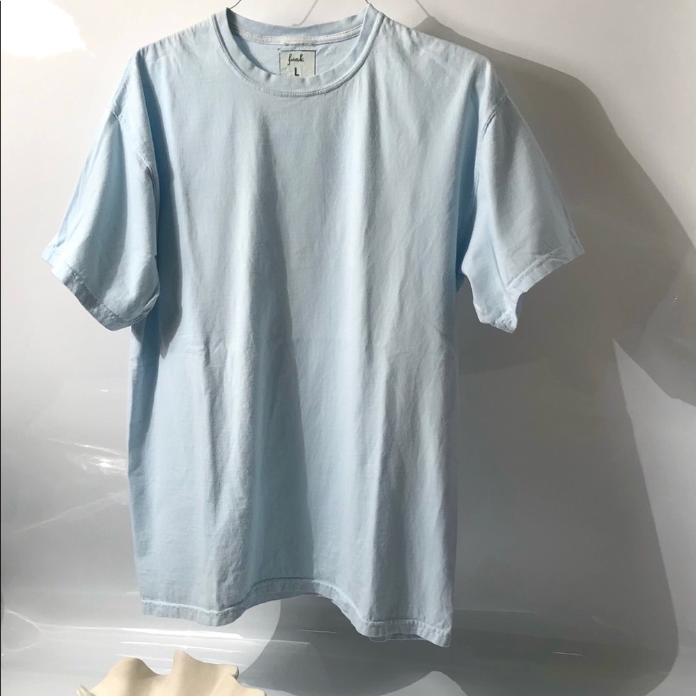 Funk Mens T-Shirt Light Blue Size L
